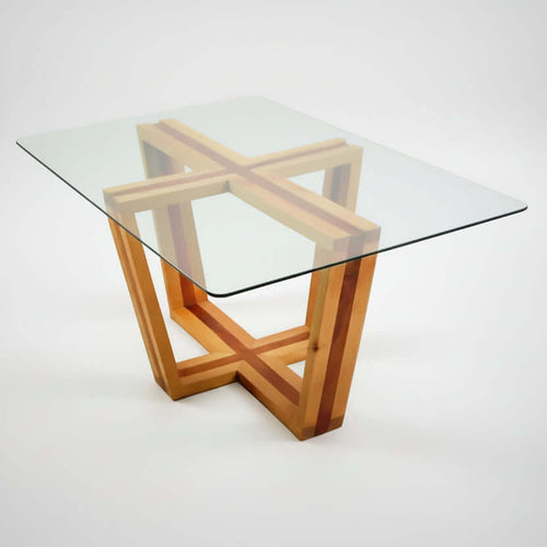 Mesa de centro de madera maciza Qüero