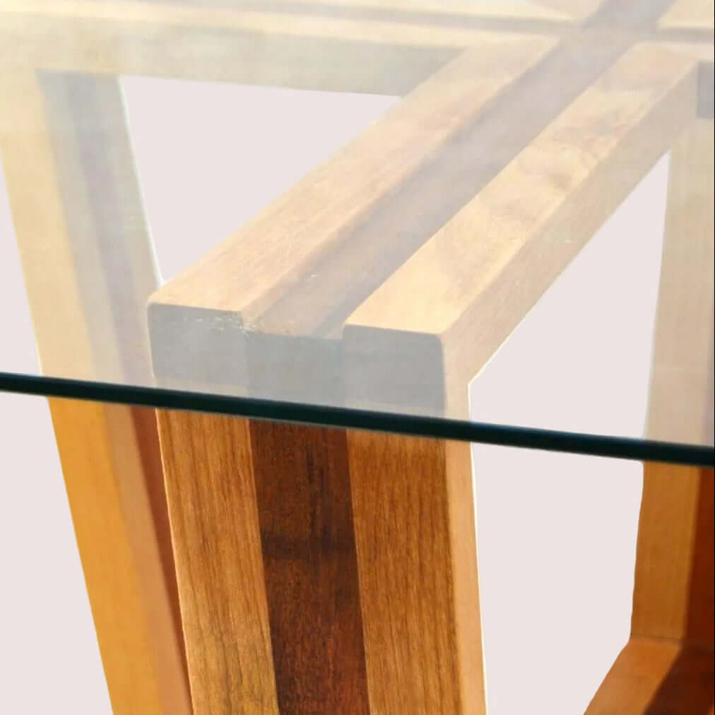 Mesa de centro de madera maciza Qüero